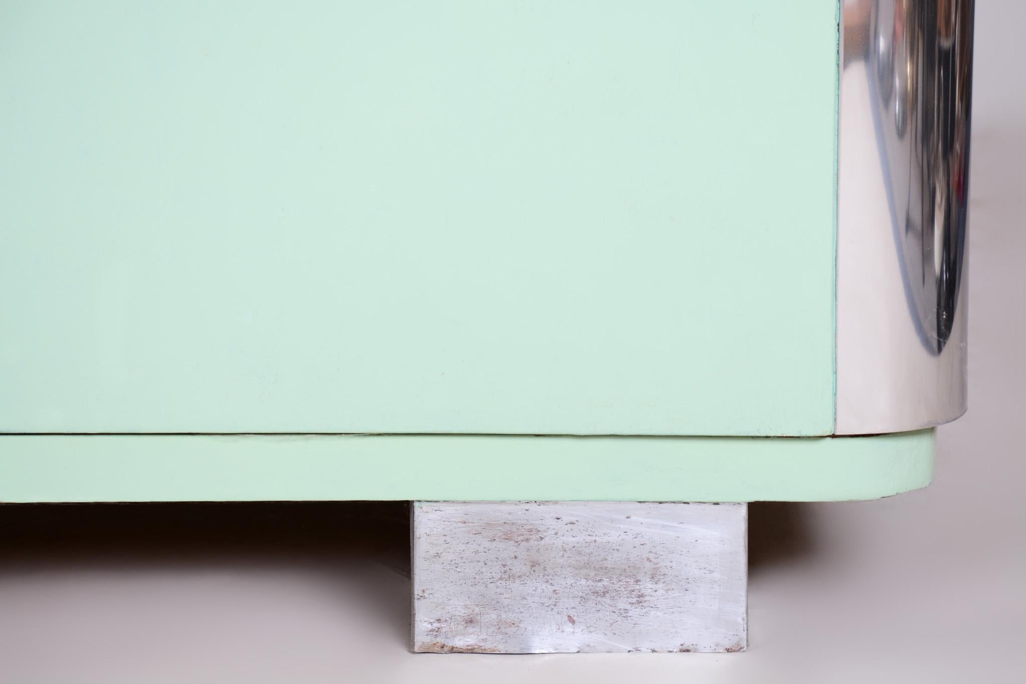 Ceco Restored Bauhaus Wardrobe, by Vichr a spol., Original Paint, Czech, 1930s in vendita