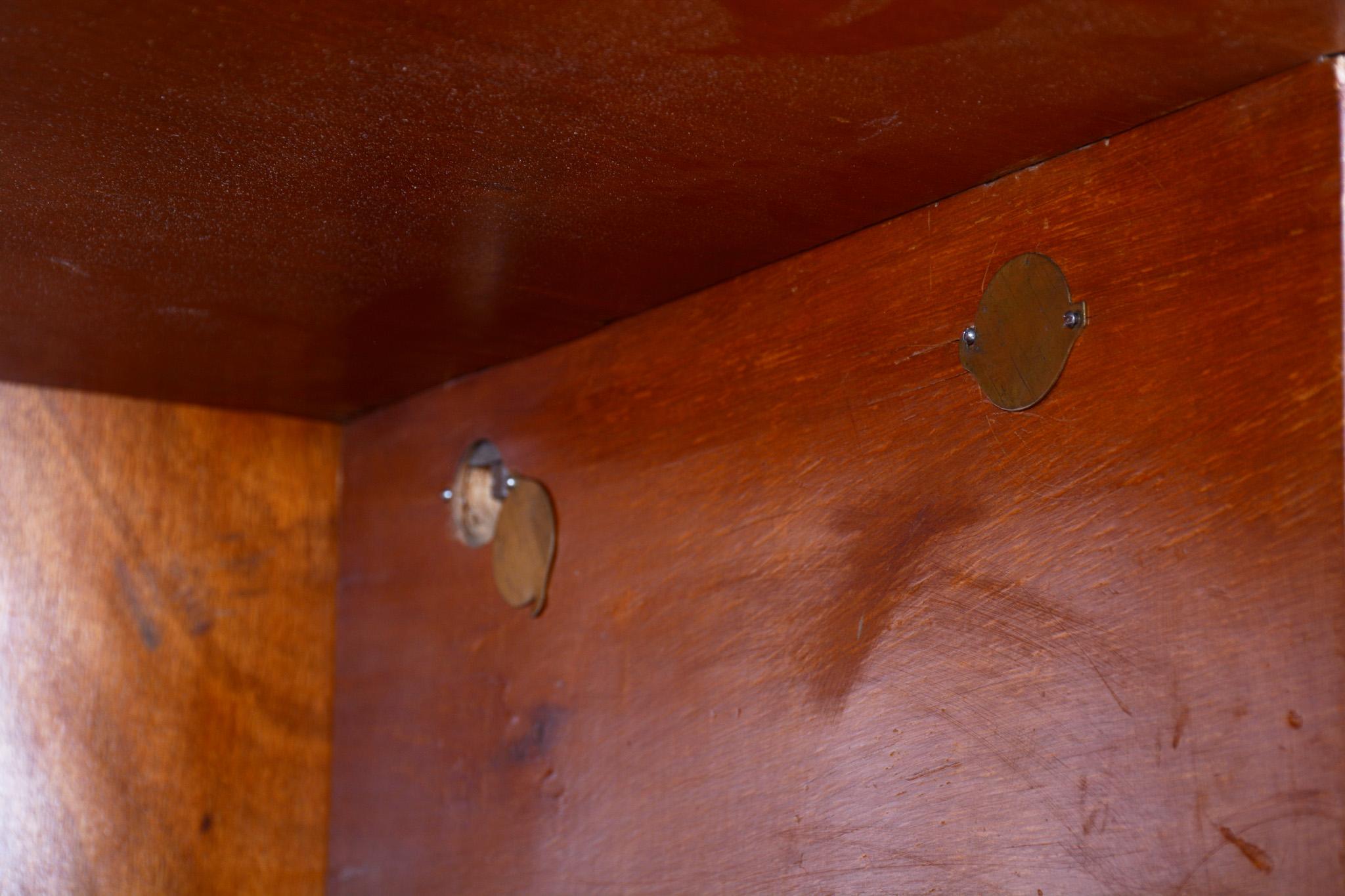 Restored Bauhaus Wardrobe, by Vichr a spol., Original Paint, Czech, 1930s in vendita 2