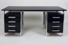 Restored Bauhaus Writing Desk, by Marcel Breuer for Thonet, Czech, 1930s