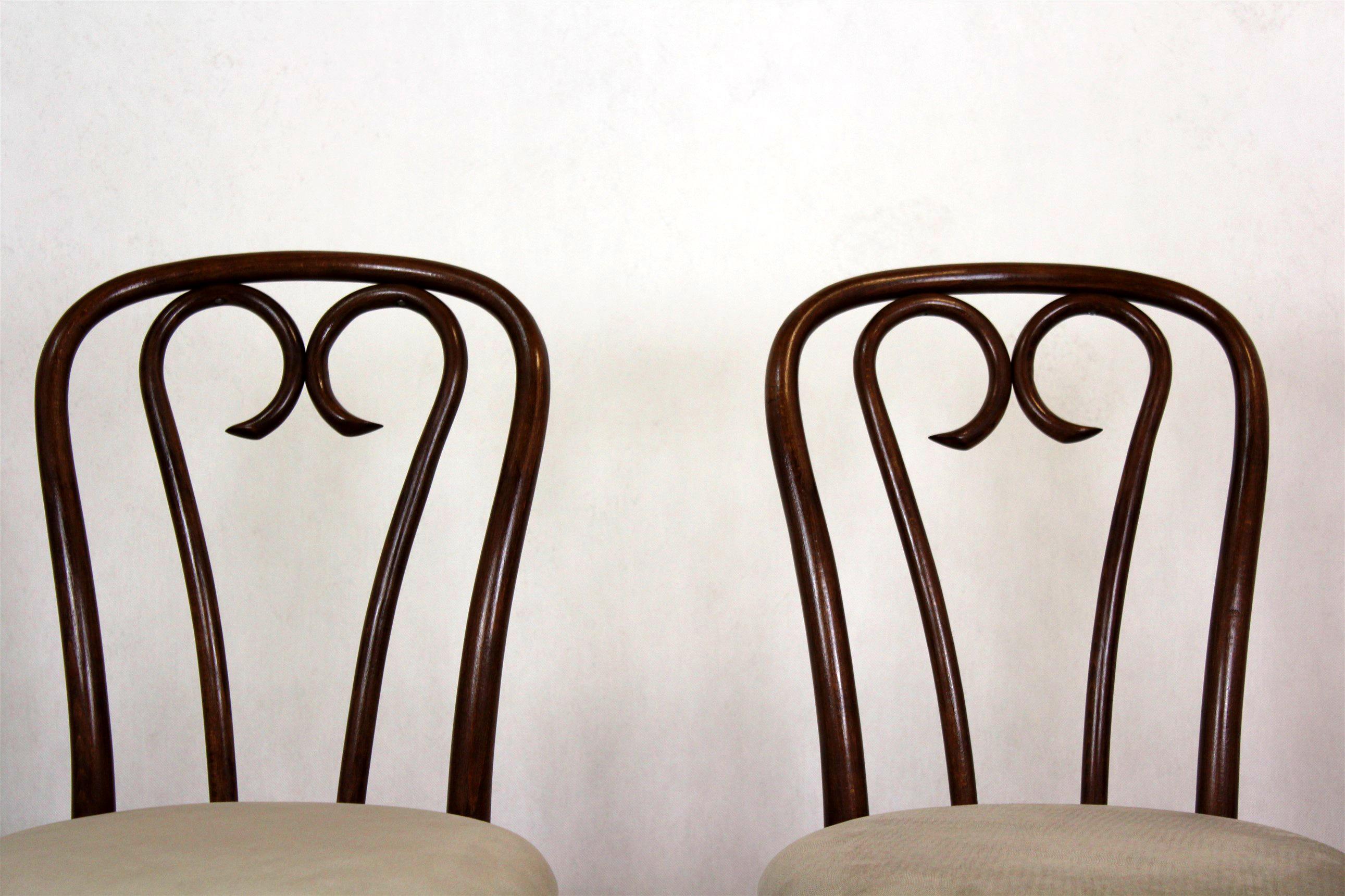 Restored Bentwood Chairs, 1950s, Set of 4 For Sale 7
