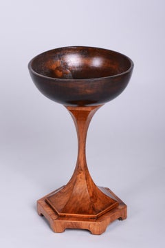 Restored Biedermeier Bowl, by Josef Danhauser, Walnut, Polished, Austria, 1820s