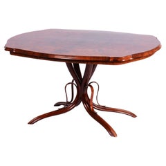Restaurierter Biedermeier Couchtisch, Buche, Nussbaum, revitalisiert polnisch, tschechisch, 1880er