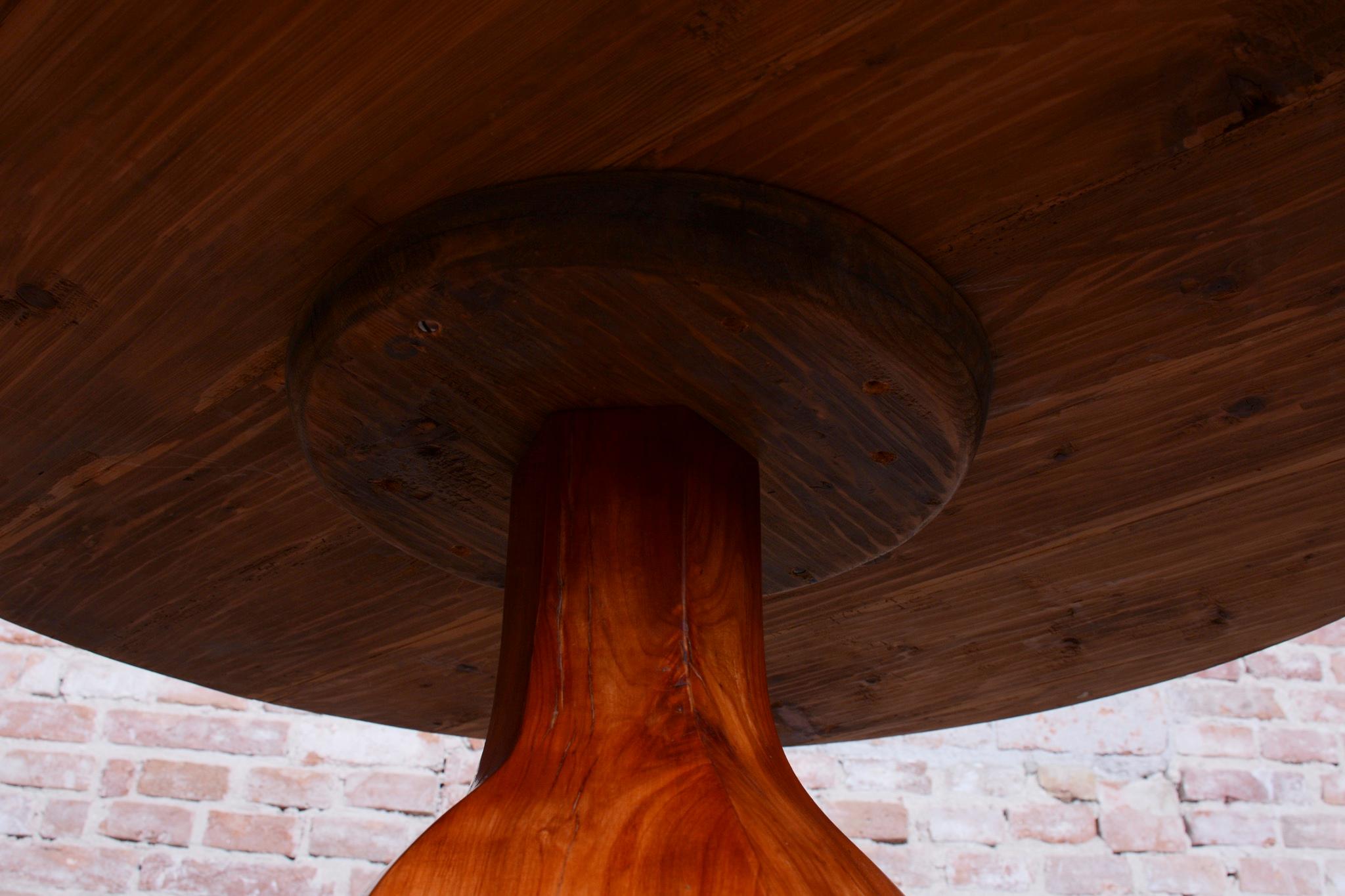 Restored Biedermeier Dining Table, Cherry Wood, Revived Polish, Austrian, 1820s For Sale 6