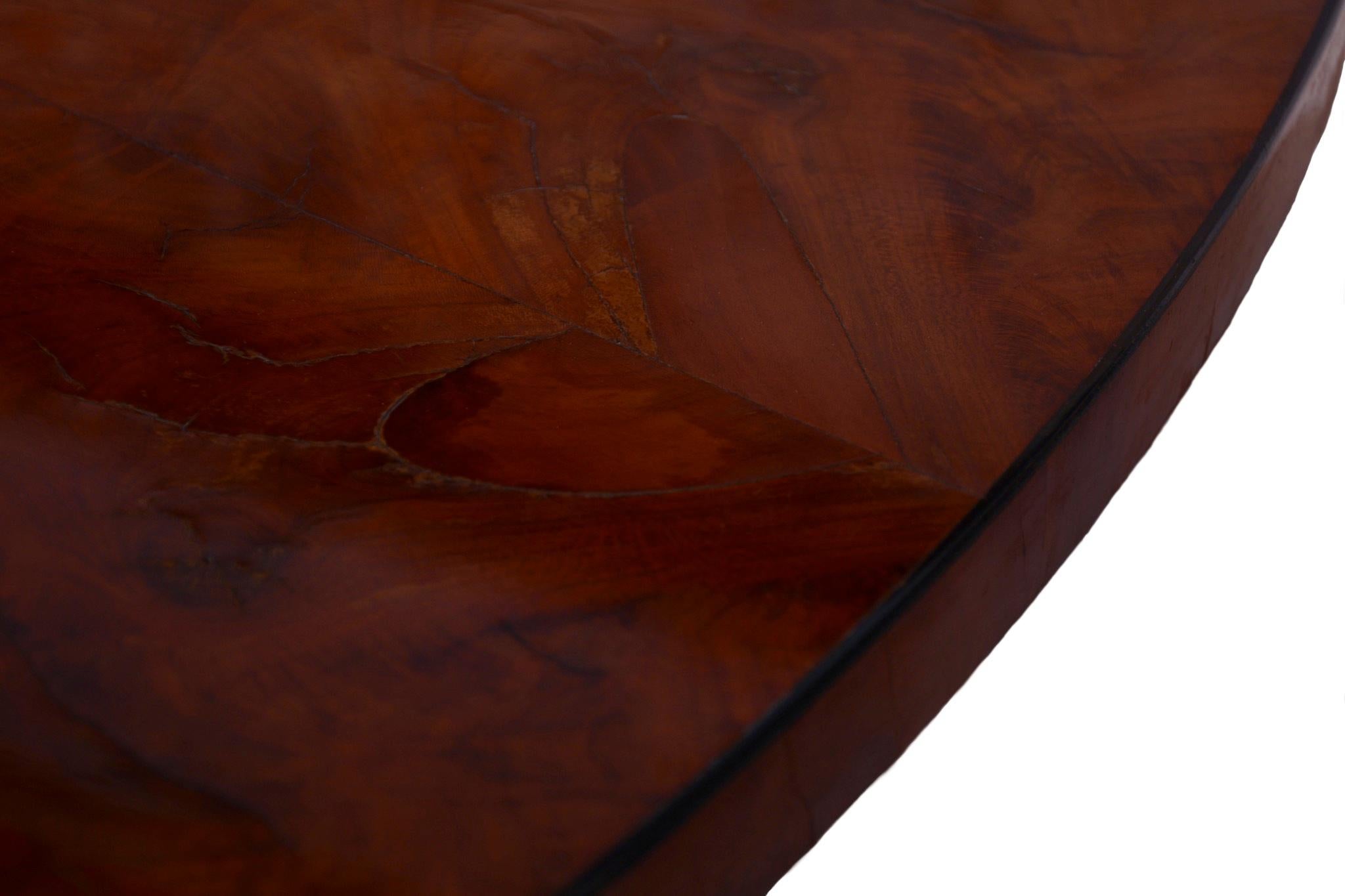 Restored Biedermeier Dining Table, Cherry Wood, Revived Polish, Austrian, 1820s For Sale 10