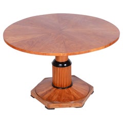 Tavolo da pranzo Biedermeier restaurato, Wood, polacco, ceco, anni '30 del XIX secolo