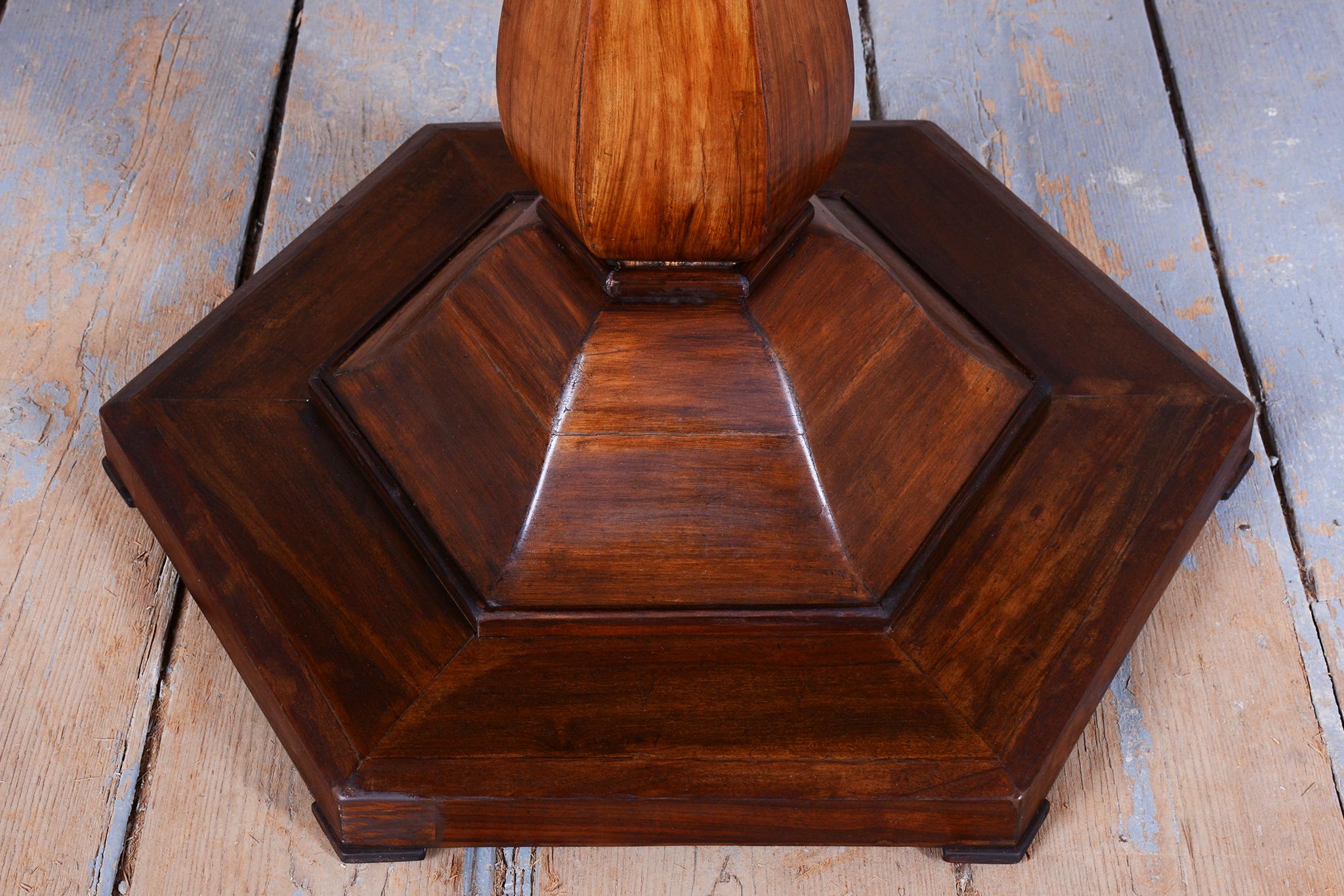 Restored Biedermeier Dining Table, Walnut, Revived Polish, Czech, 1830s For Sale 11