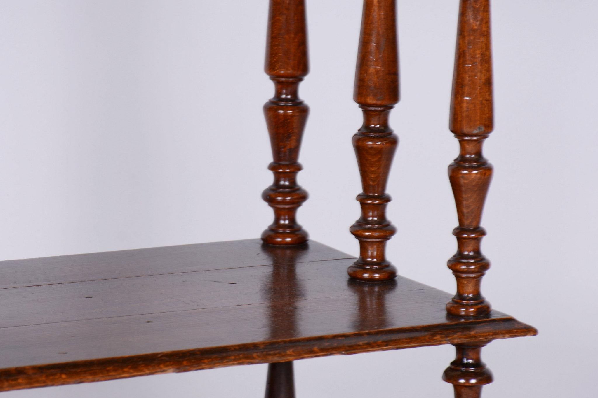 Biedermeier Étagère restaurato, Beeche, ruote in ottone, Francia, 1880 in vendita 1