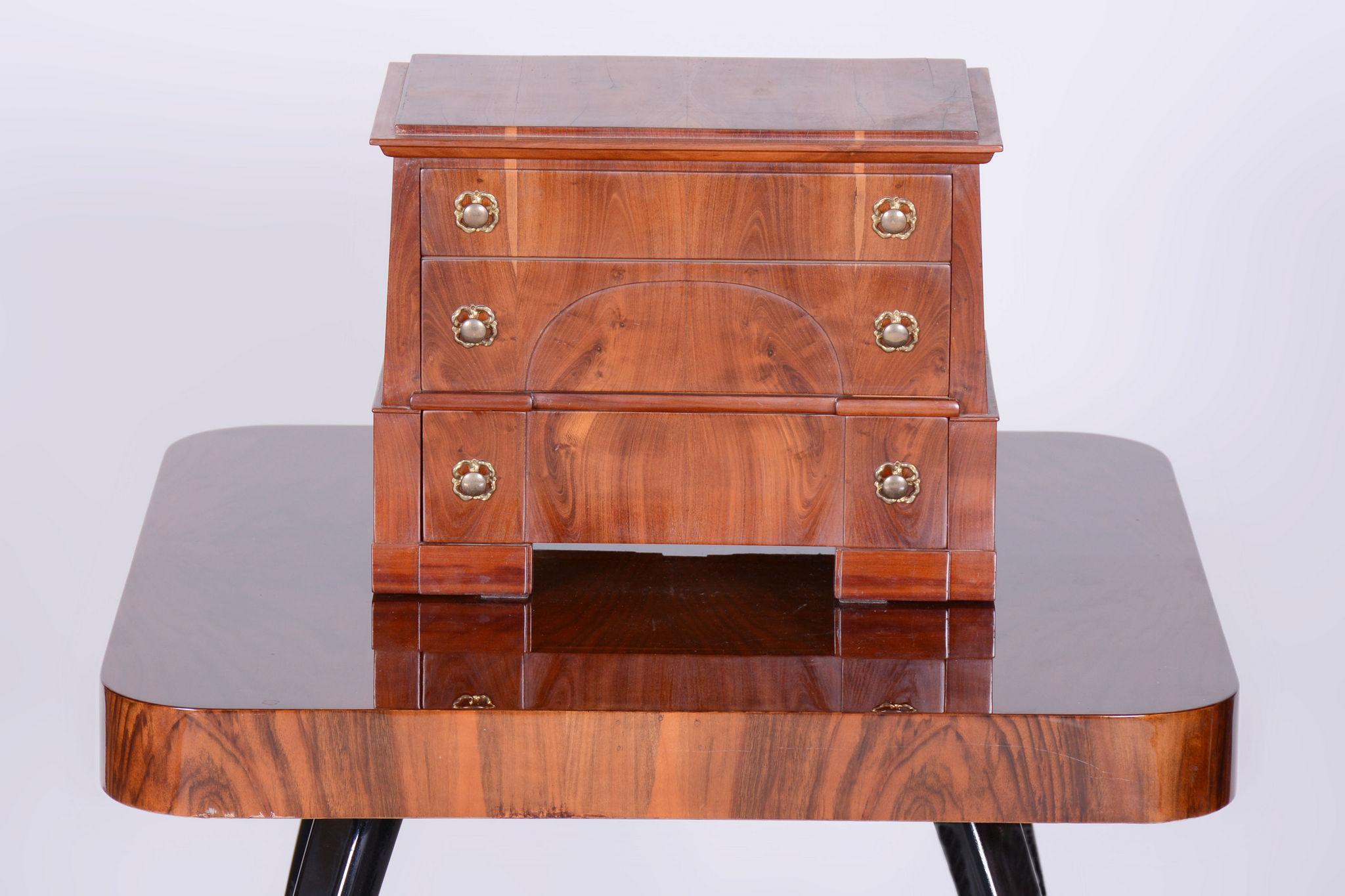 Joyero Biedermeier restaurado, abeto, ciruelo, Alemania, década de 1830 en venta 4