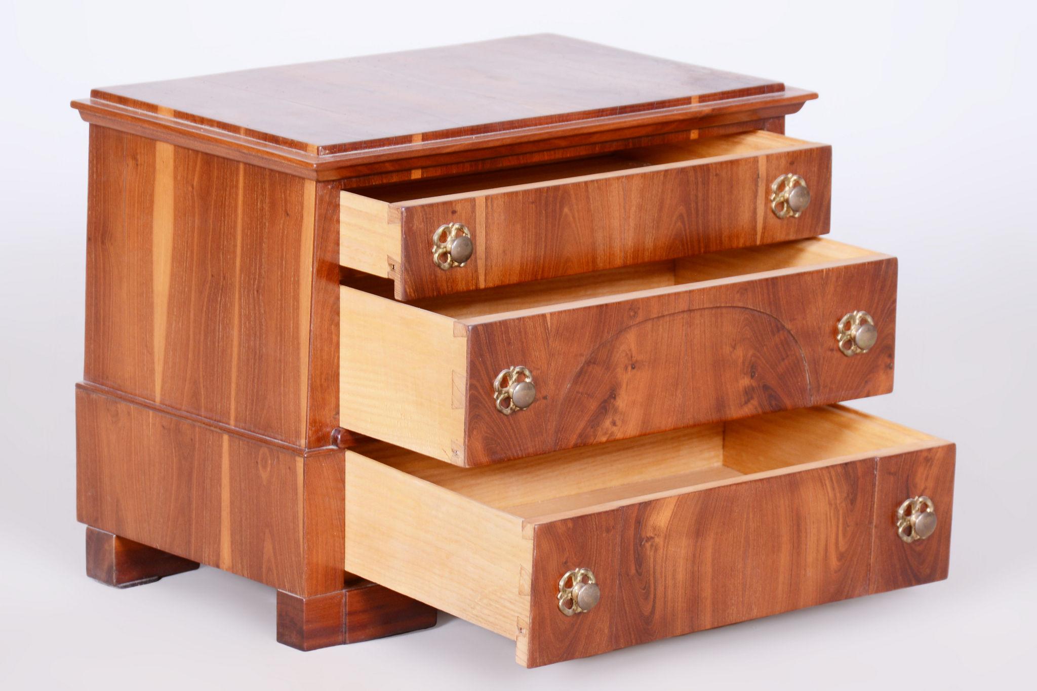 Joyero Biedermeier restaurado, abeto, ciruelo, Alemania, década de 1830 en Bueno estado para la venta en Brandys nad Labem, Středočeský kraj