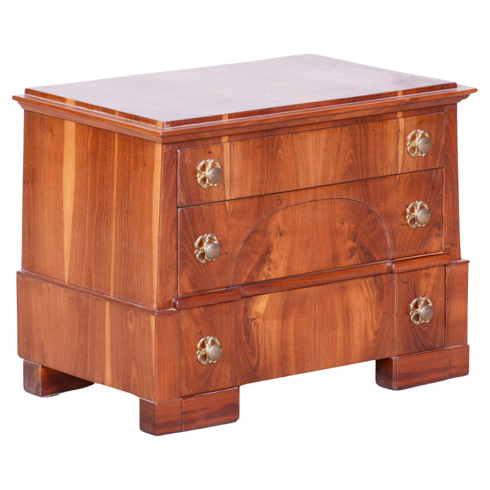Joyero Biedermeier restaurado, abeto, ciruelo, Alemania, década de 1830 en venta