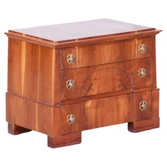 Joyero Biedermeier restaurado, abeto, ciruelo, Alemania, década de 1830