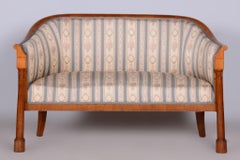 Restauriertes Biedermeier-Sitzmöbel-Set, Birke, Originalpolsterung, Österreich, 1830er Jahre