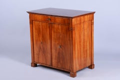 Restored Biedermeier Side Cabinet, Cherry Wood, Polish, Czech, 1830s