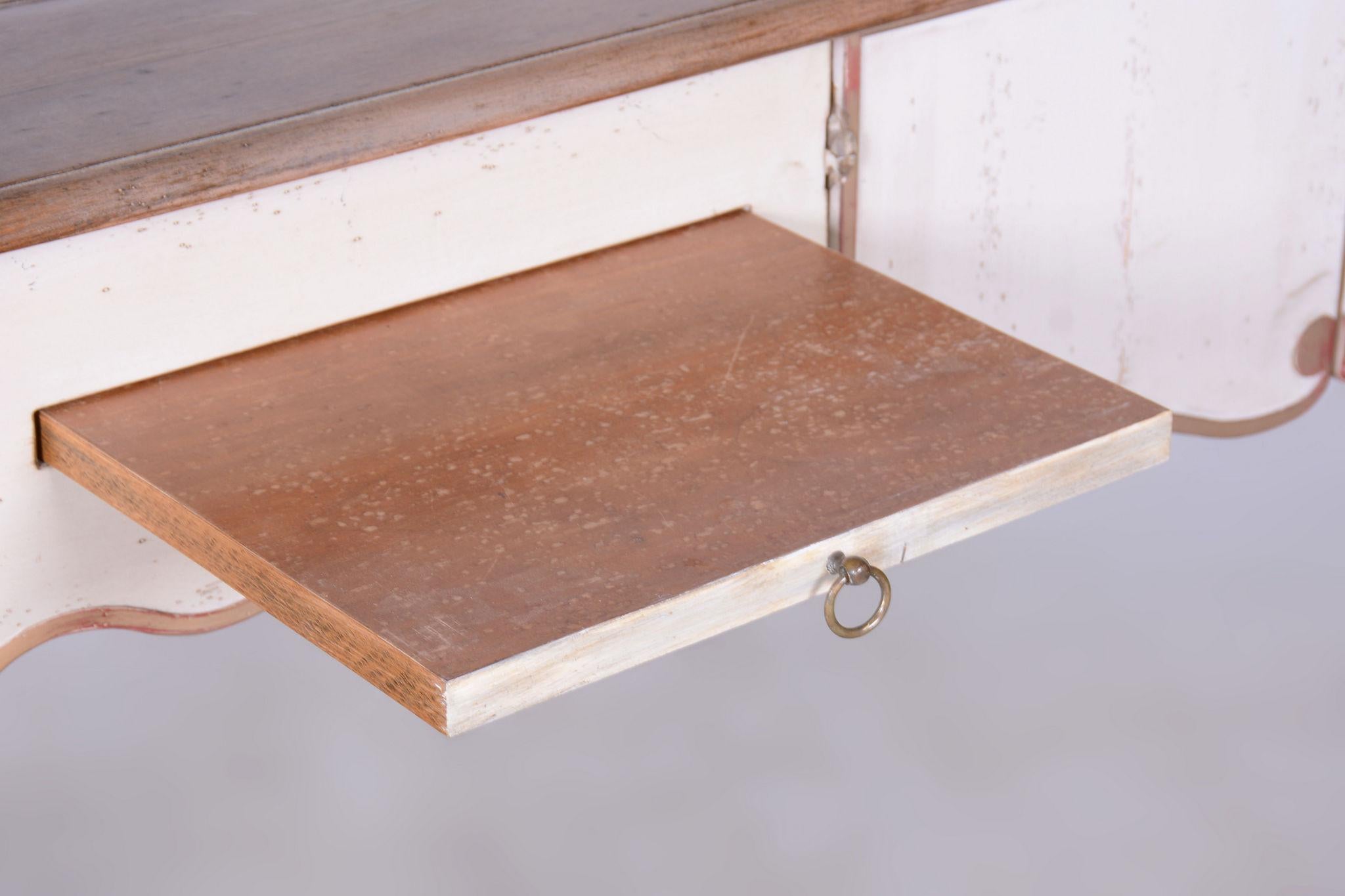Restored Biedermeier Side Table, Beech, Cherry-Tree, France, 1910s For Sale 4