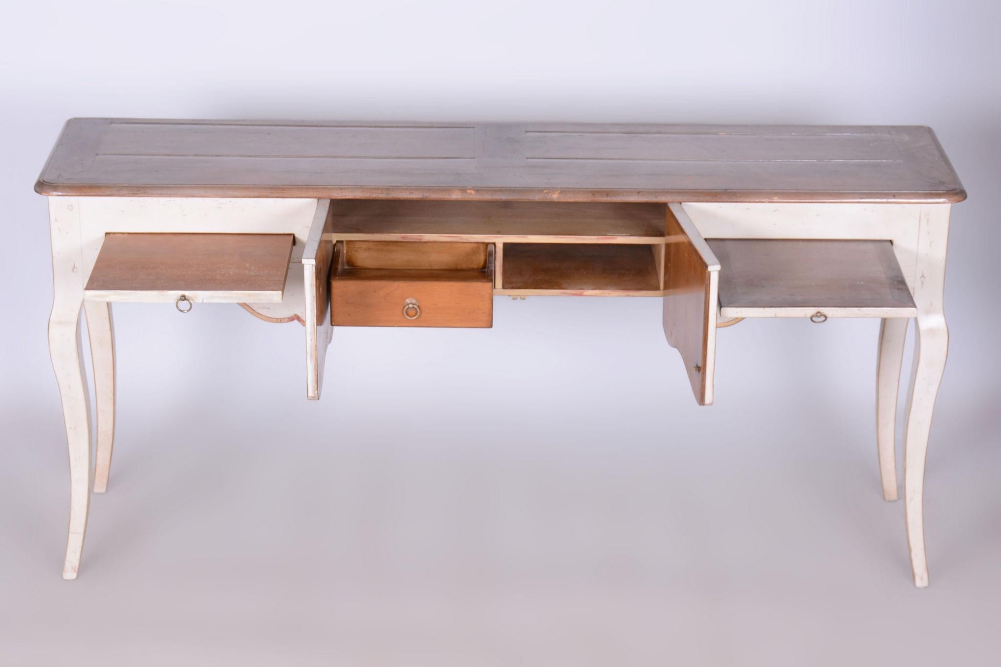 Early 20th Century Restored Biedermeier Side Table, Beech, Cherry-Tree, France, 1910s For Sale