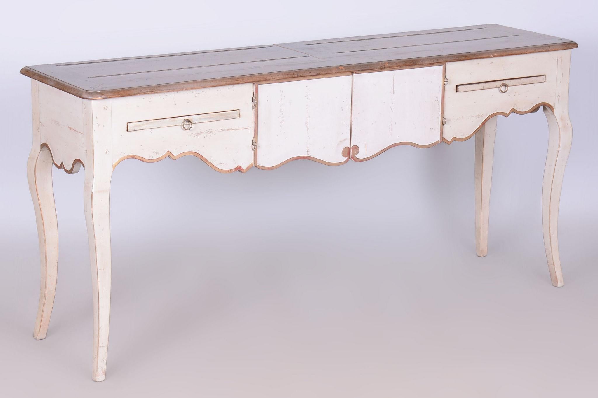 Wood Restored Biedermeier Side Table, Beech, Cherry-Tree, France, 1910s For Sale