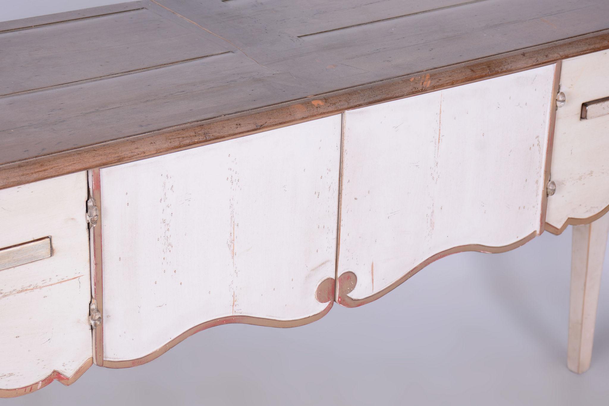 Restored Biedermeier Side Table, Beech, Cherry-Tree, France, 1910s For Sale 3