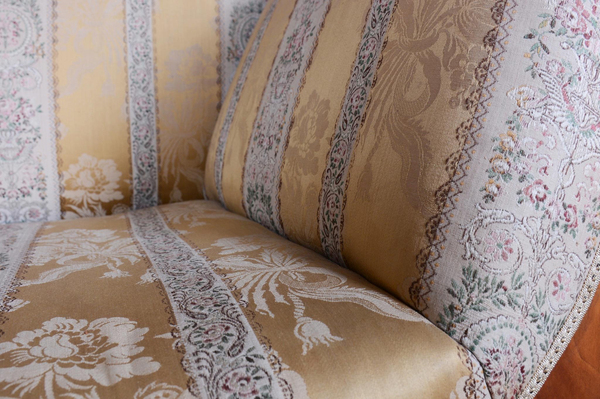 Restored Biedermeier Sofa, by Josef Danhauser, Cherry Wood, Austria, 1820s For Sale 1