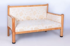 Restored Biedermeier Sofa, Cherry Wood, Revived Polish, Austria, 1830s