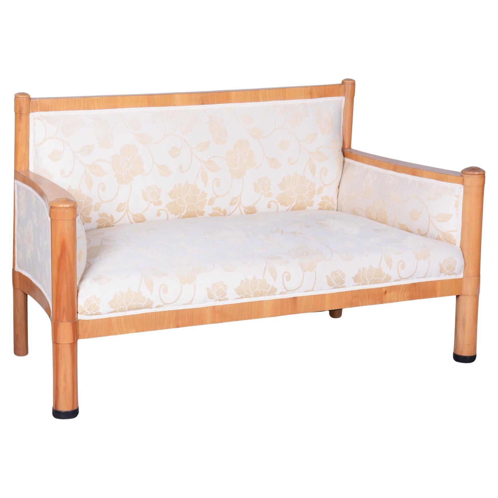 Restored Biedermeier Sofa, Cherry Wood, Revived Polish, Austria, 1830s