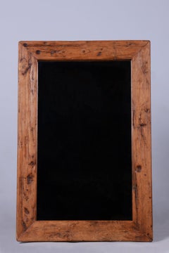 Restored Biedermeier Wall Mirror, Pine Wood, Revived Polish, Czech, 1870s