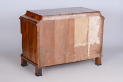 Restored Biedermeier Walnut Chest of Drawers, High Gloss, Czechia, 1820s