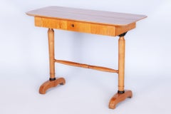Restored Biedermeier Writing Desk, Spruce, Maple Veneer, Austria, 1830s