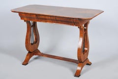 Restored Biedermeier Writing Desk, Walnut, Reived Polish, Austria, 1820s