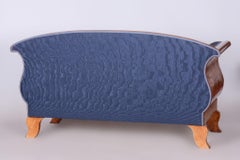 Restored Birch Sofa, Castle Biedermeier, New Upholstery, Sweden, 1820s