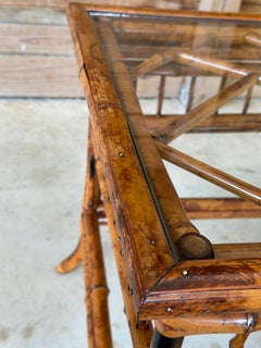 Restored Brighton Pavilion Style Bamboo Side Table by Mersman