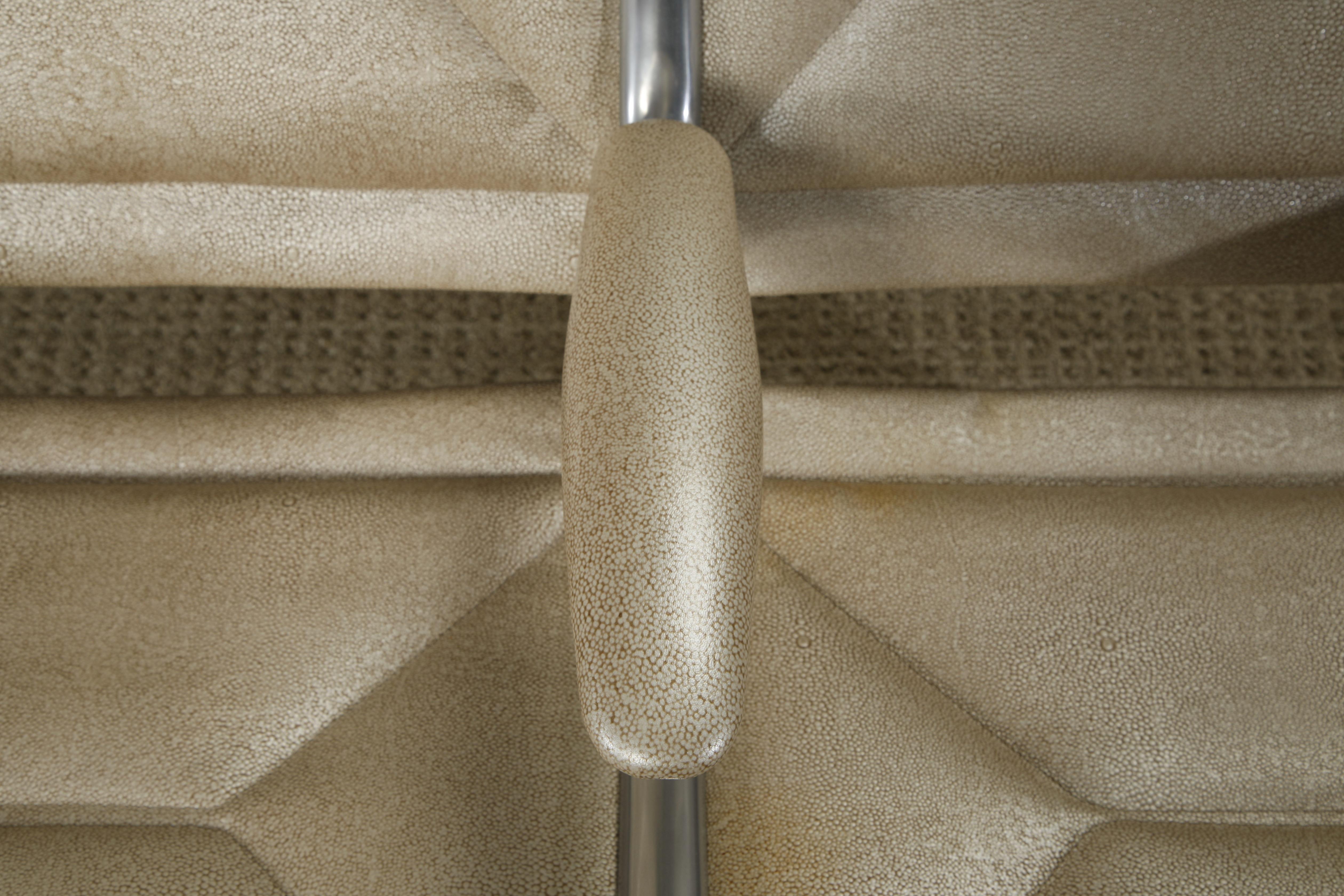 Sistema restaurado de asientos en tándem Charles Eames para Herman Miller con piel Edelman en venta 2