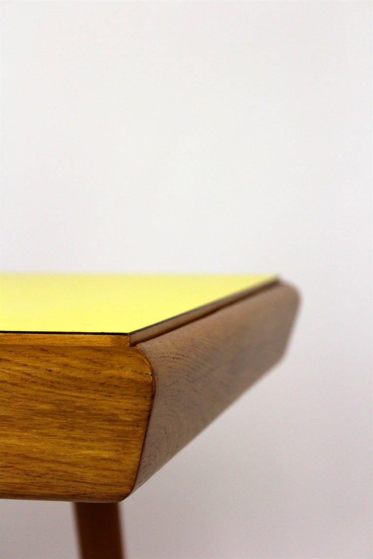 Restored Coffee Table with Formica DoubleSided Top, Czechoslovakia