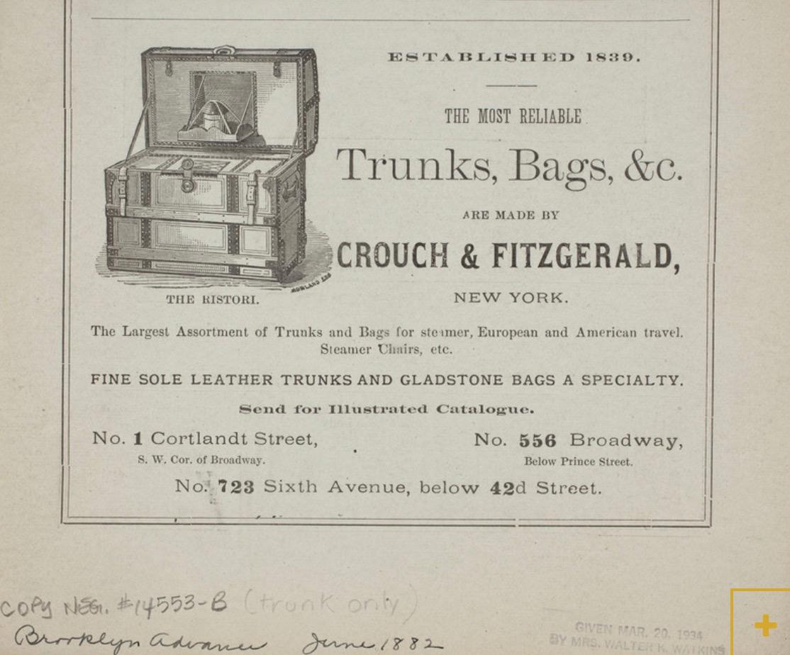 Malle en cuir restaurée de Crouch & Fitzgerald, c. 1920, signée en vente 13