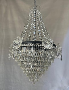 Restaurierter Empire-Kronleuchter aus Kristall