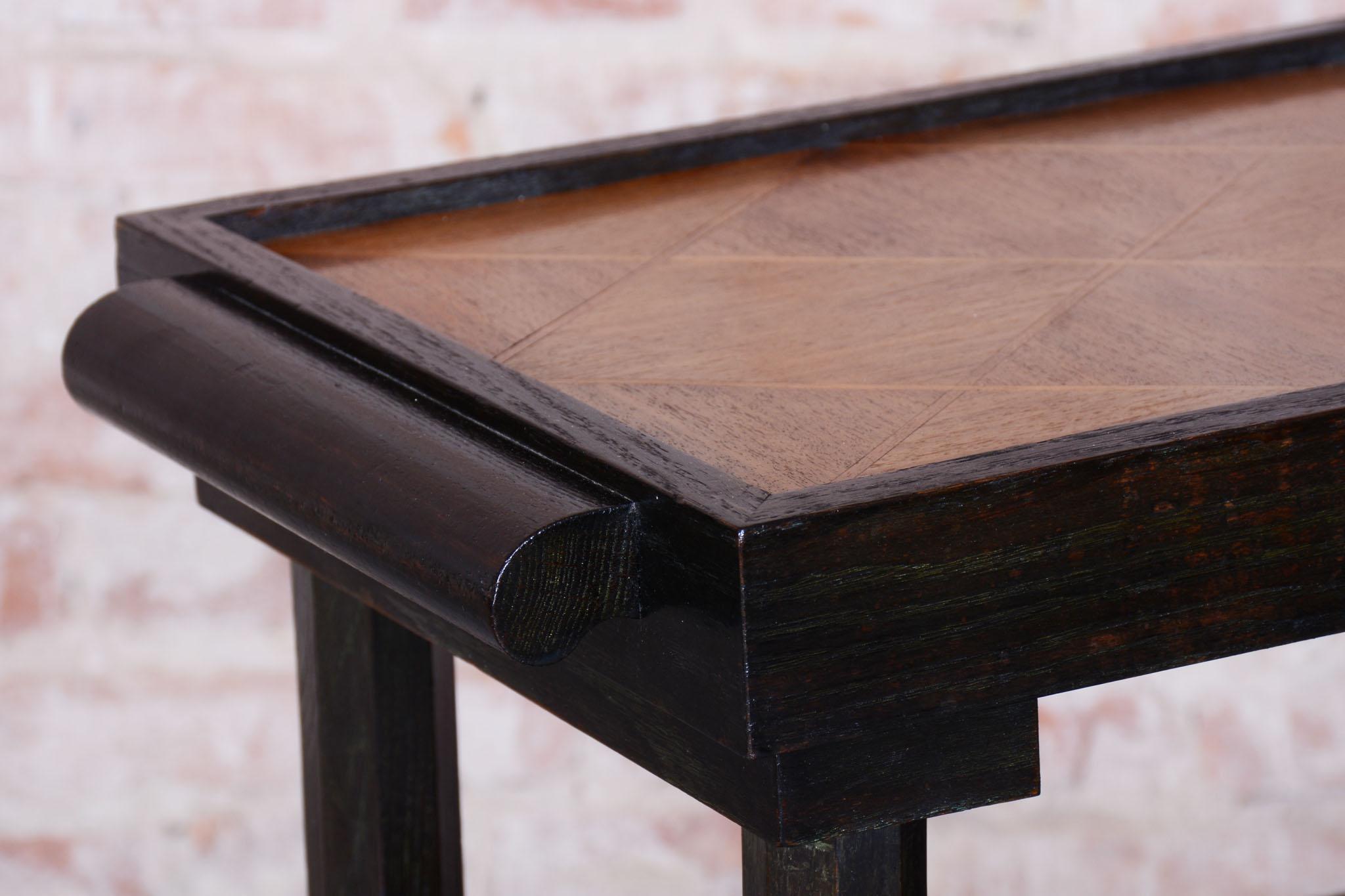 XX secolo Carrello cubista restaurato, Oak, mogano, polacco, ceco, anni 1910 in vendita