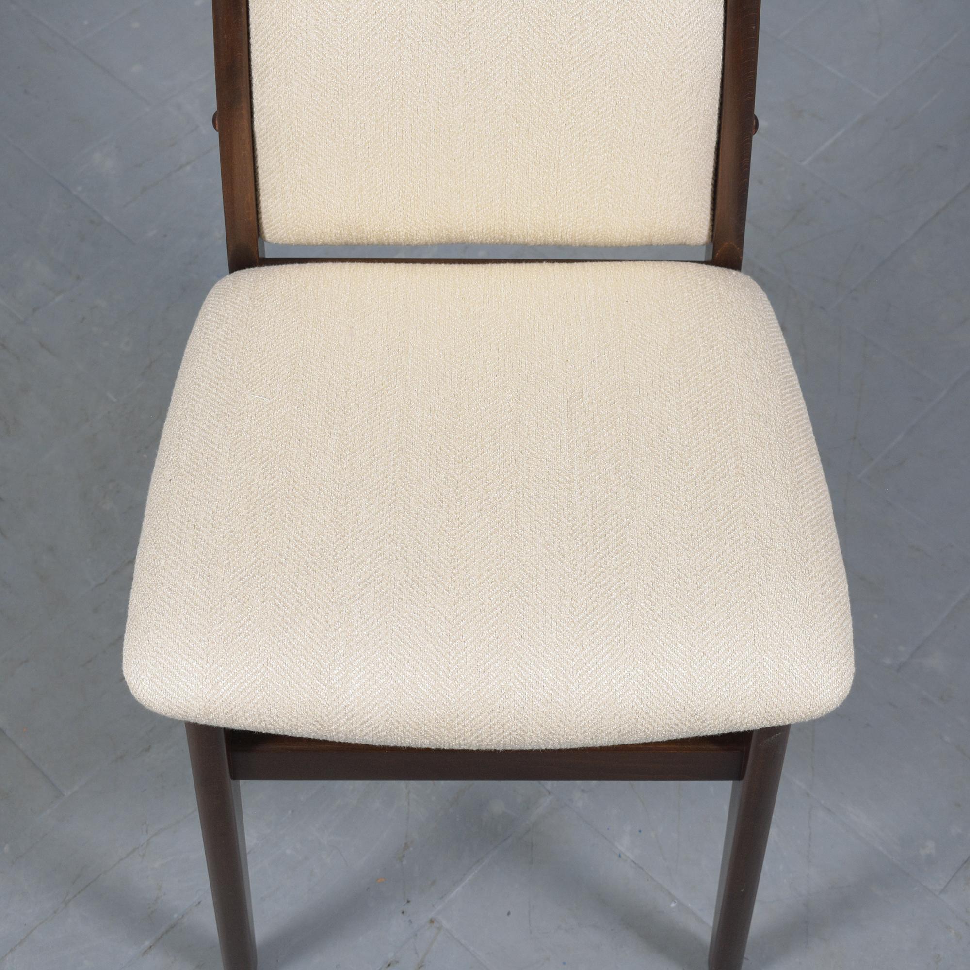 Mid-20th Century Exquisite Danish Teak Dining Chairs, Restored and Refined For Sale
