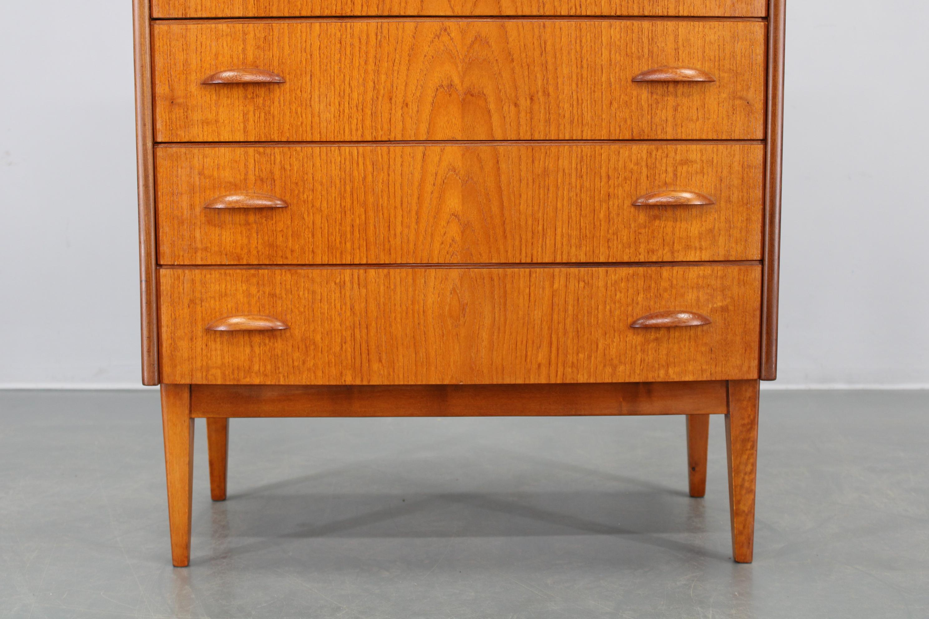 Cassettiera danese in teak restaurata, anni '60 - Mid-Century Modern Scandinavian 3