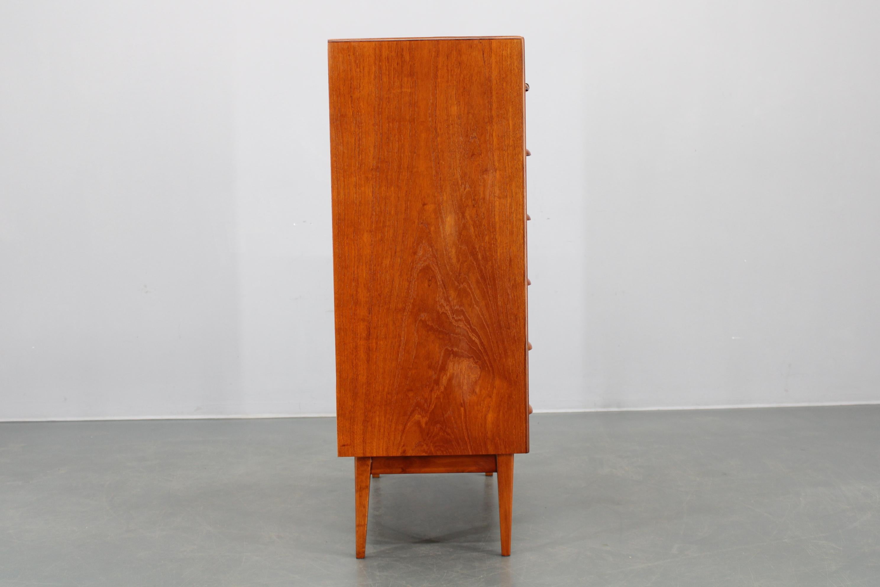 Cassettiera danese in teak restaurata, anni '60 - Mid-Century Modern Scandinavian 1