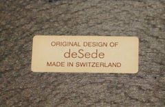 RESTORED DE SEDE DS17 BROWN BUFFALO NECK LEATHER TWO SEAT SOFA PART OF SUiTE