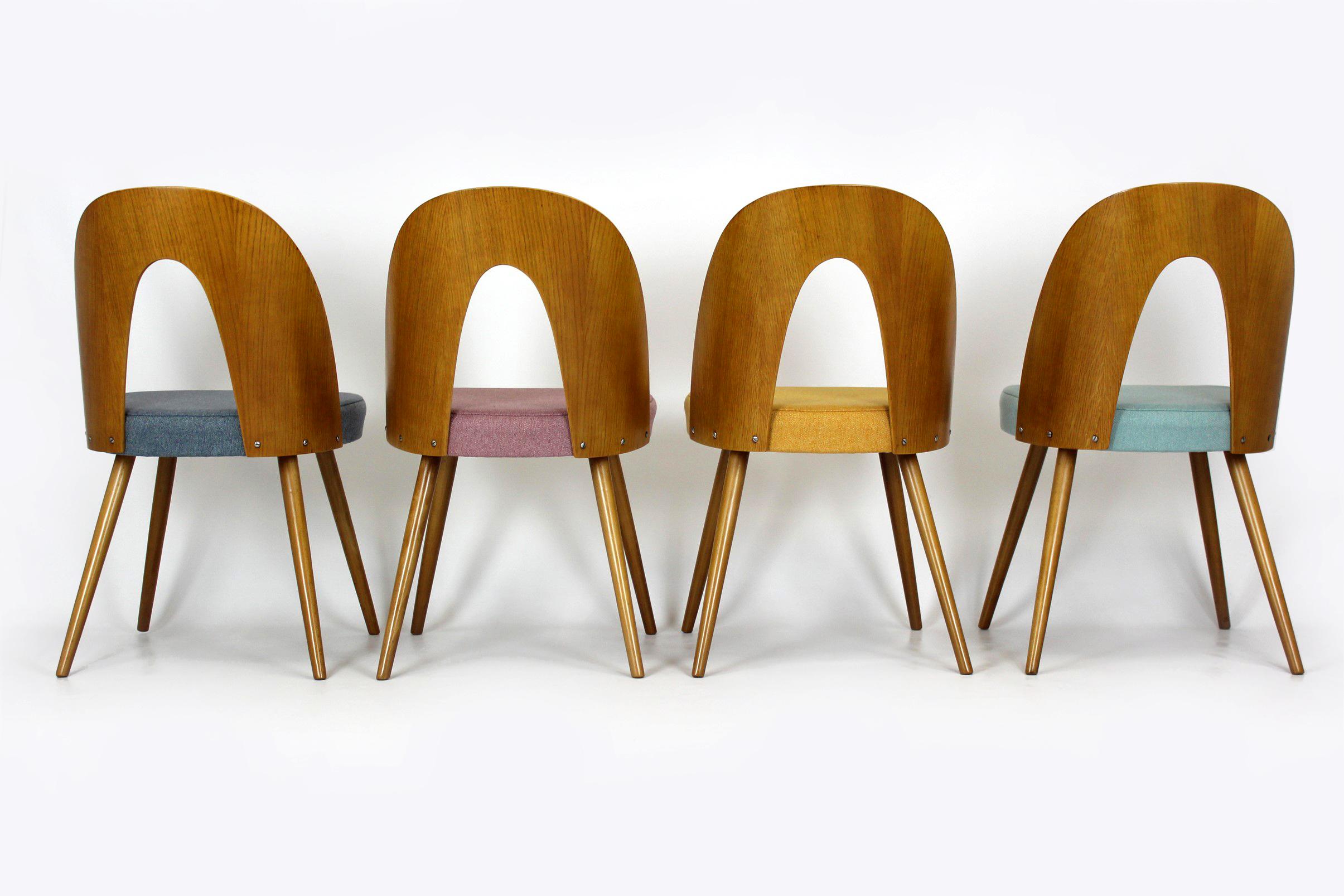 Restored Dining Chairs by Antonin Suman, 1960s, Set of 4 4