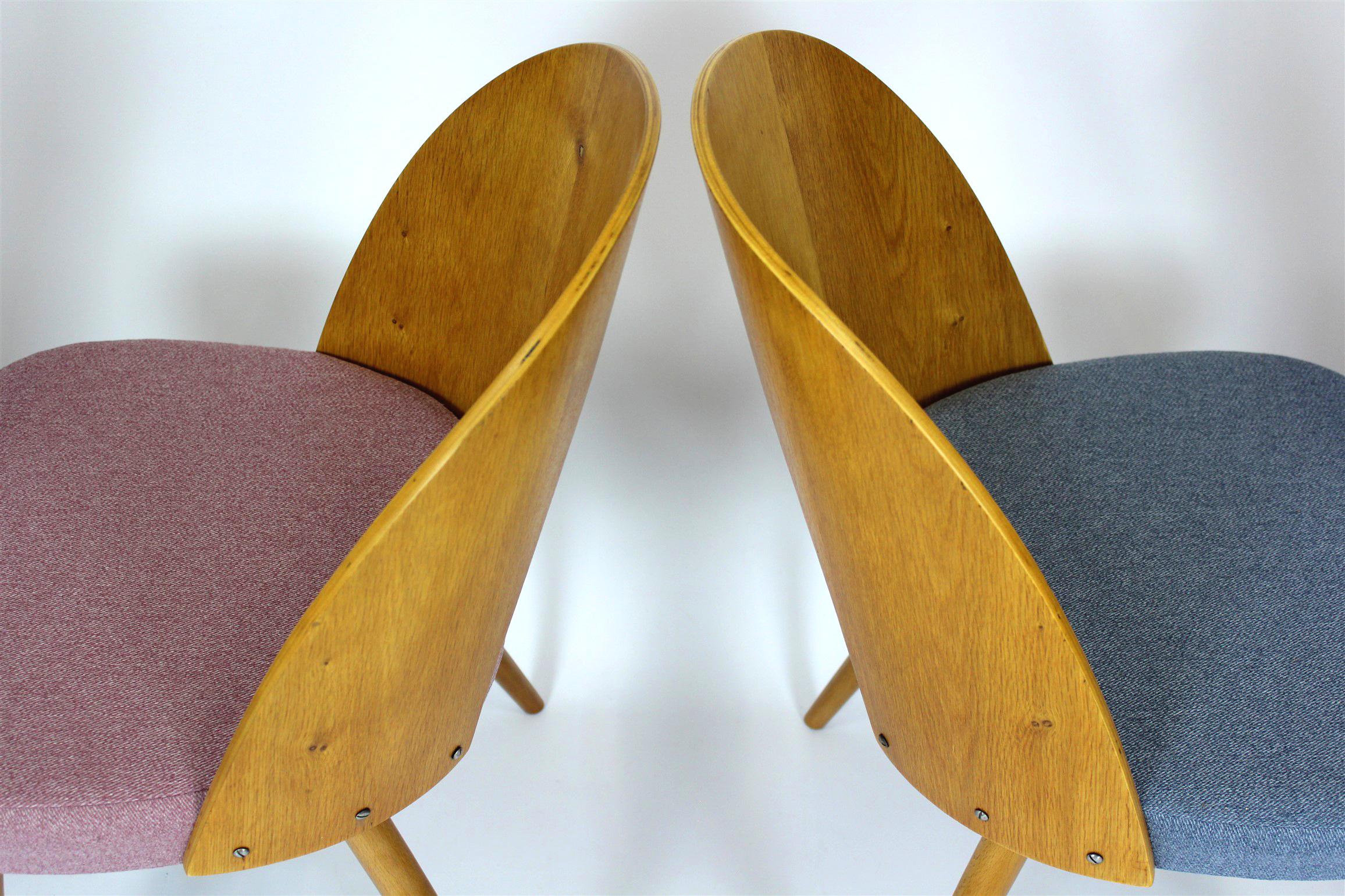 Restored Dining Chairs by Antonin Suman, 1960s, Set of 4 For Sale 3