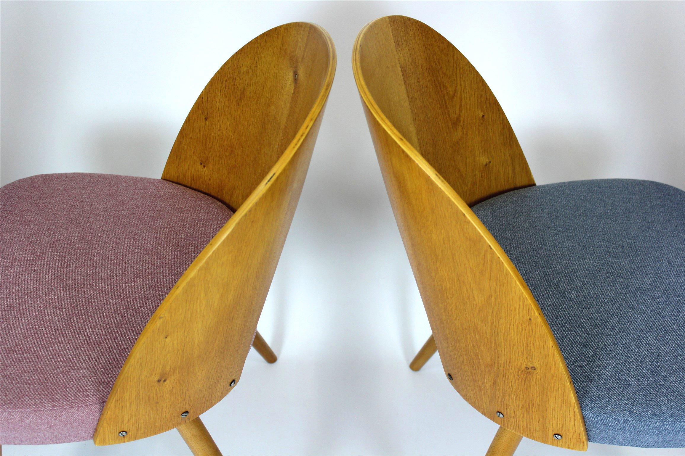 Restored Dining Chairs by Antonin Suman, 1960s, Set of 4 For Sale 4