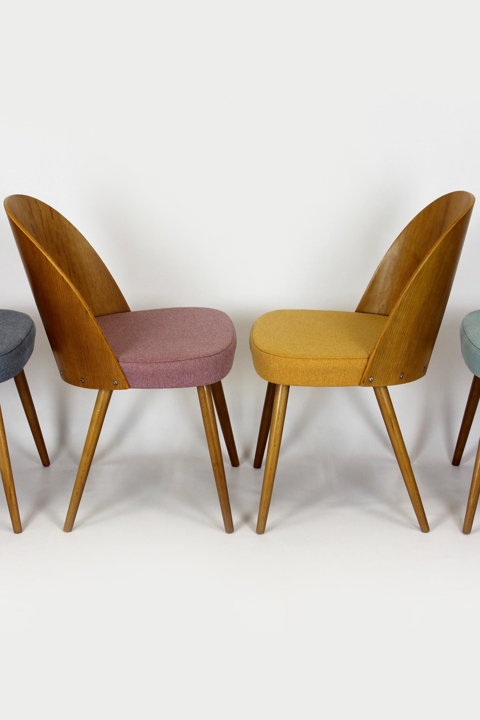 Restored Dining Chairs by Antonin Suman, 1960s, Set of 4 6