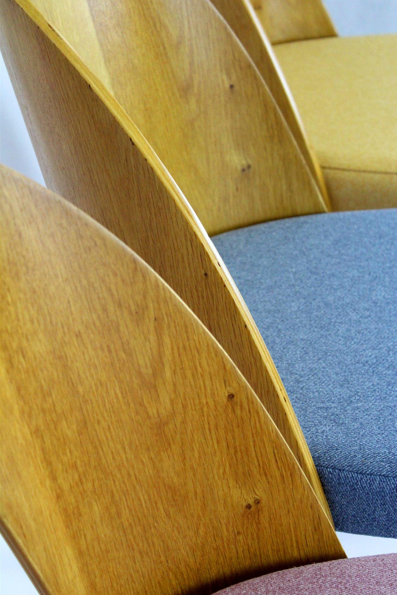 Restored Dining Chairs by Antonin Suman, 1960s, Set of 4 For Sale 9