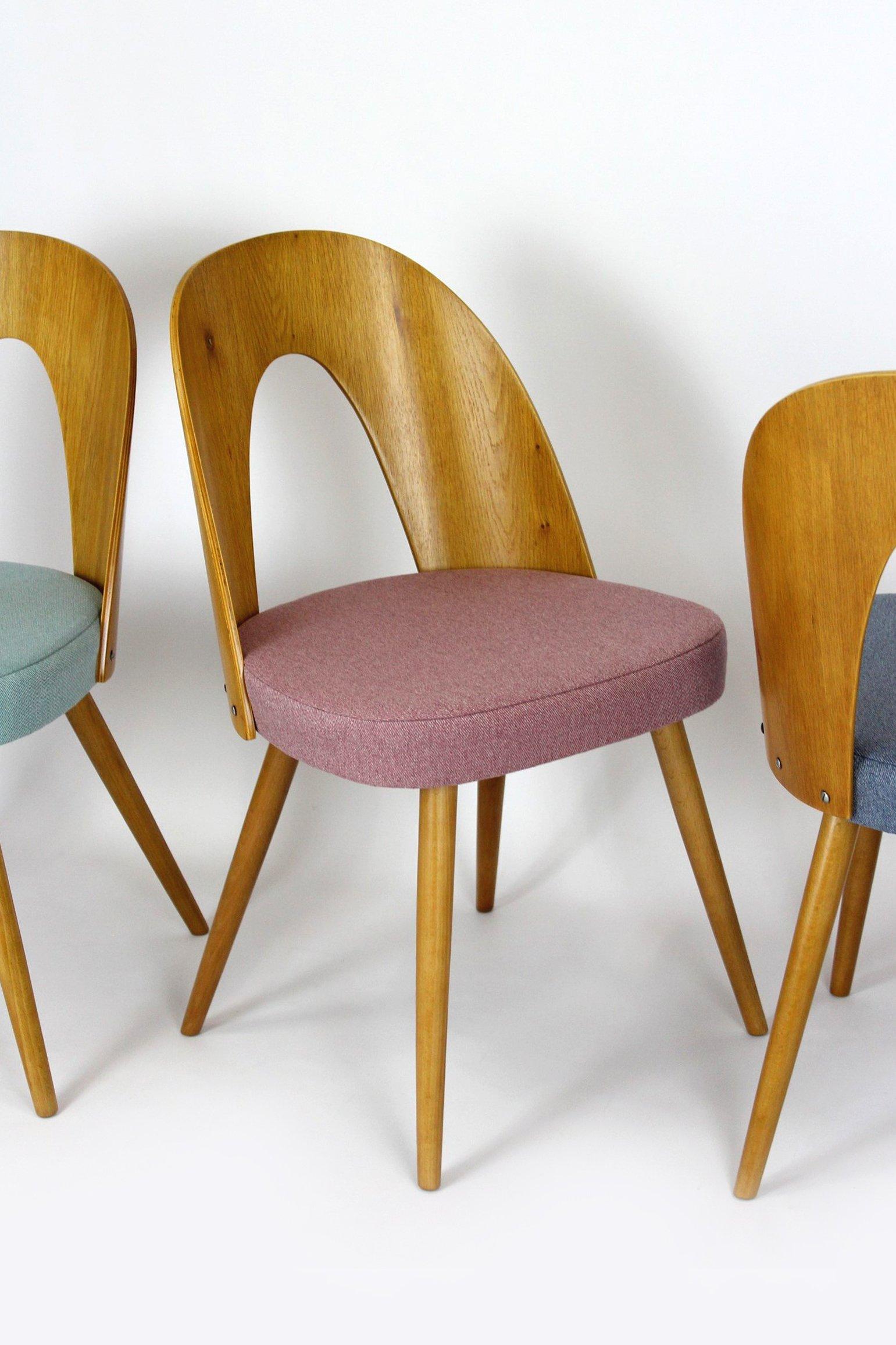 Restored Dining Chairs by Antonin Suman, 1960s, Set of 4 For Sale 11