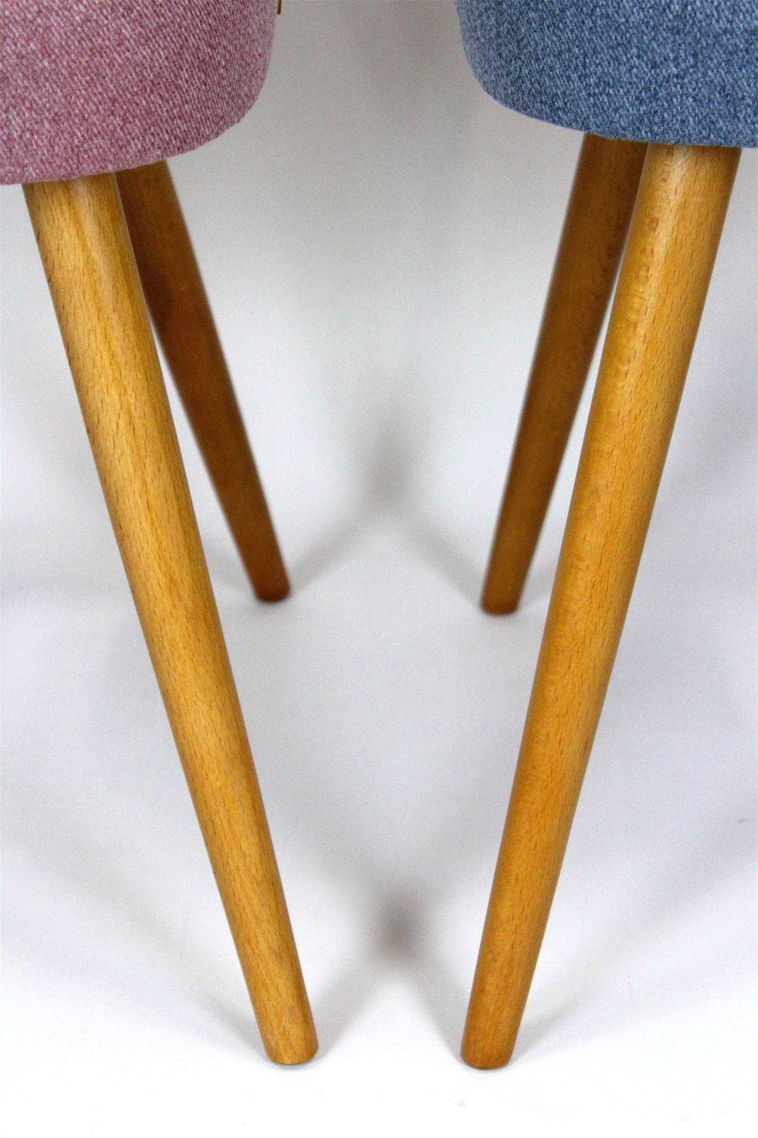 Restored Dining Chairs by Antonin Suman, 1960s, Set of 4 In Excellent Condition For Sale In Żory, PL