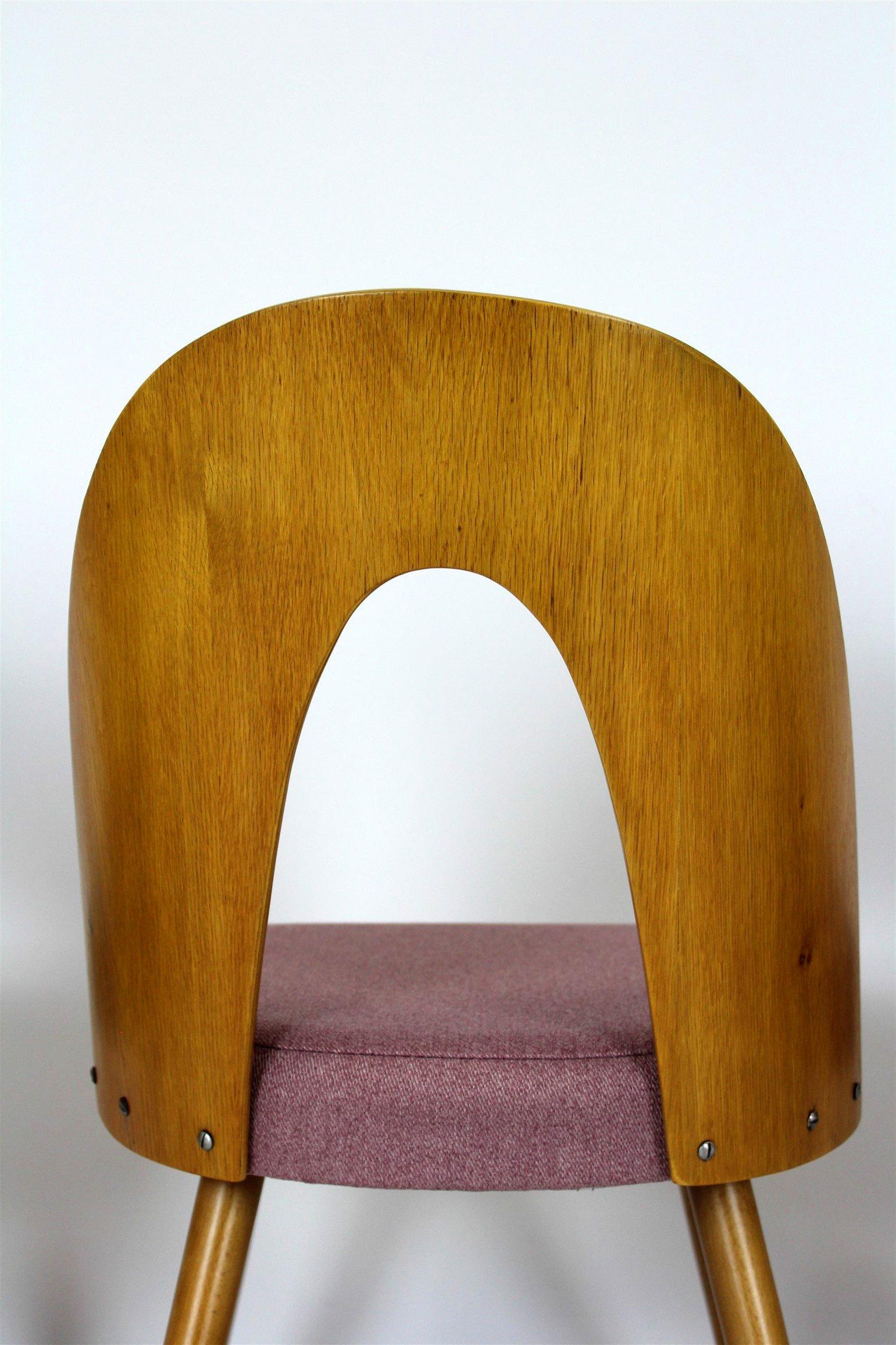 Fabric Restored Dining Chairs by Antonin Suman, 1960s, Set of 4 For Sale