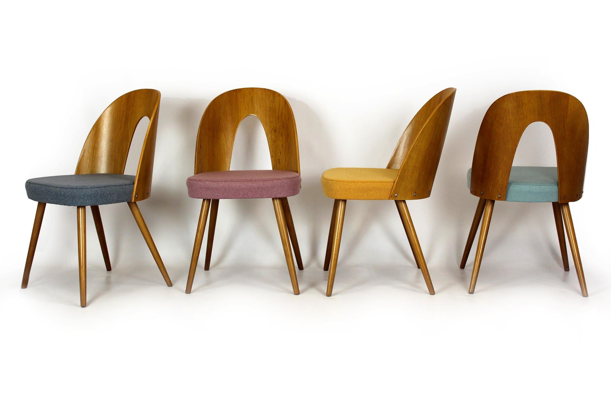Restored Dining Chairs by Antonin Suman, 1960s, Set of 8 6