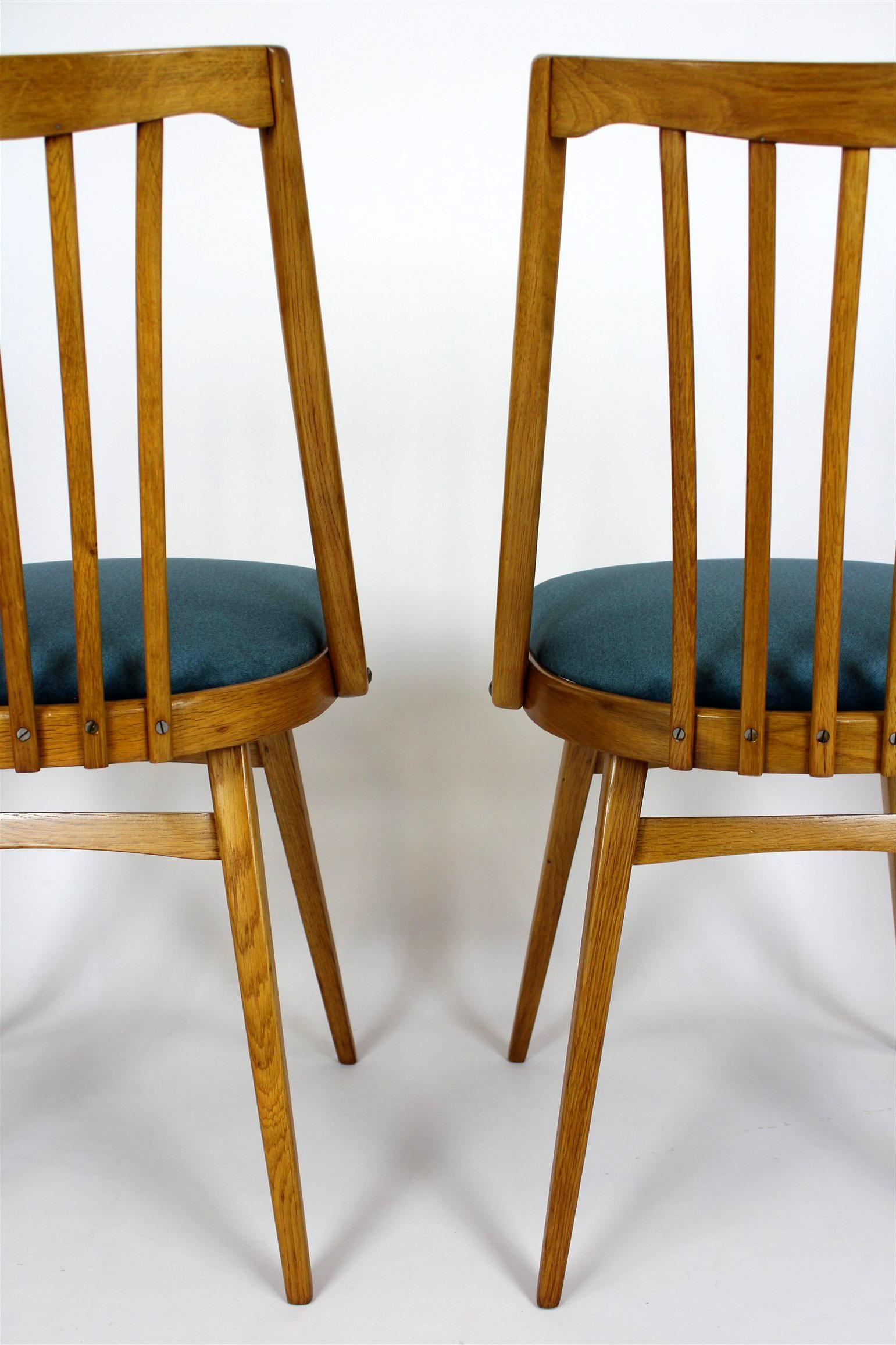 Restored Dining Chairs from Interier Praha, 1960s, Set of 4 For Sale 6