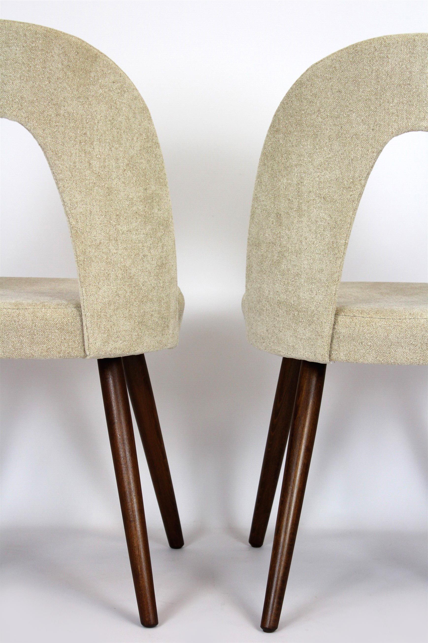 Restored Dining Chairs in Bouclé Upholstery by Antonin Suman, 1960s, Set of 4 5